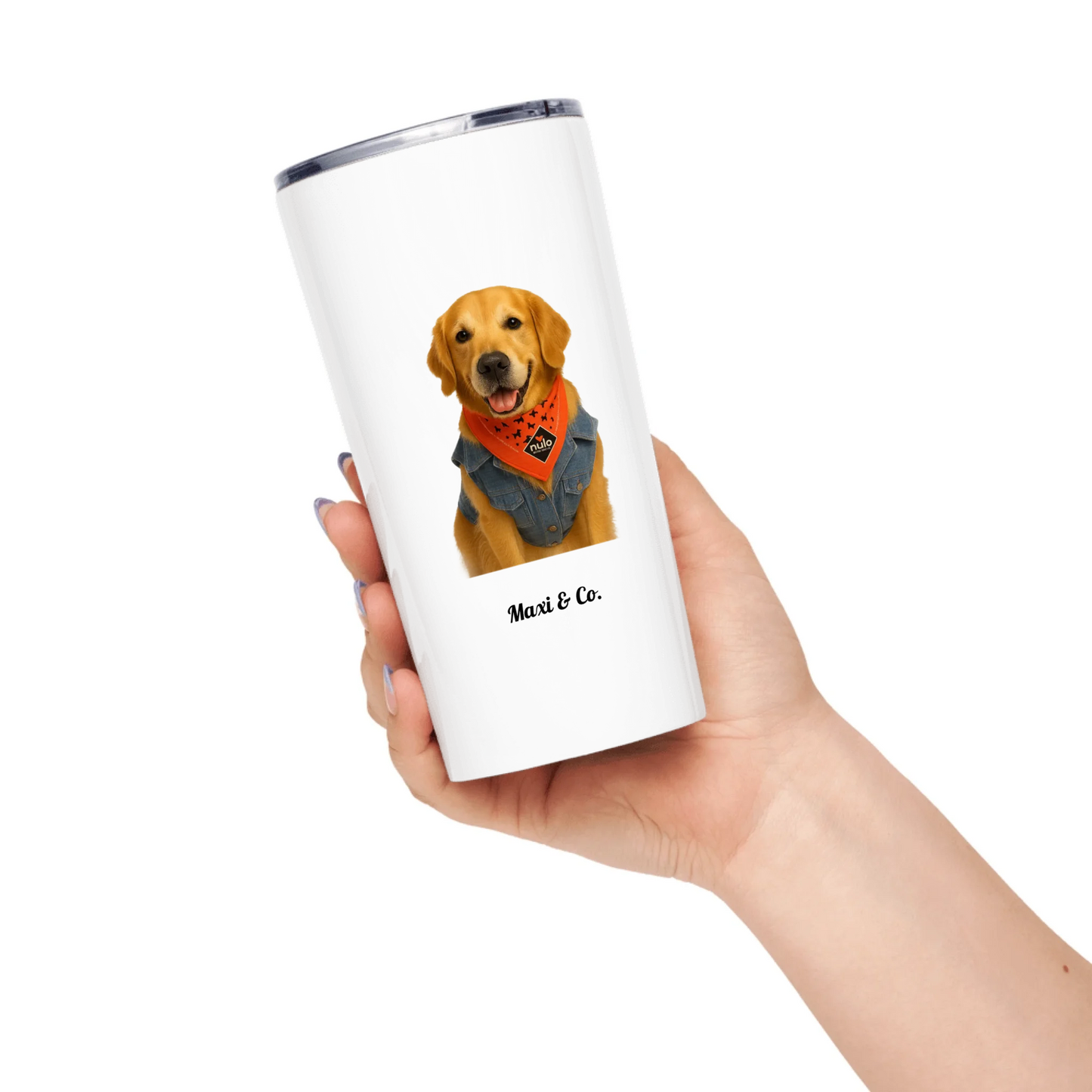 Custom Dog Dad/Mom Tumbler β Personalized Pet Lover Travel Cup 20oz
