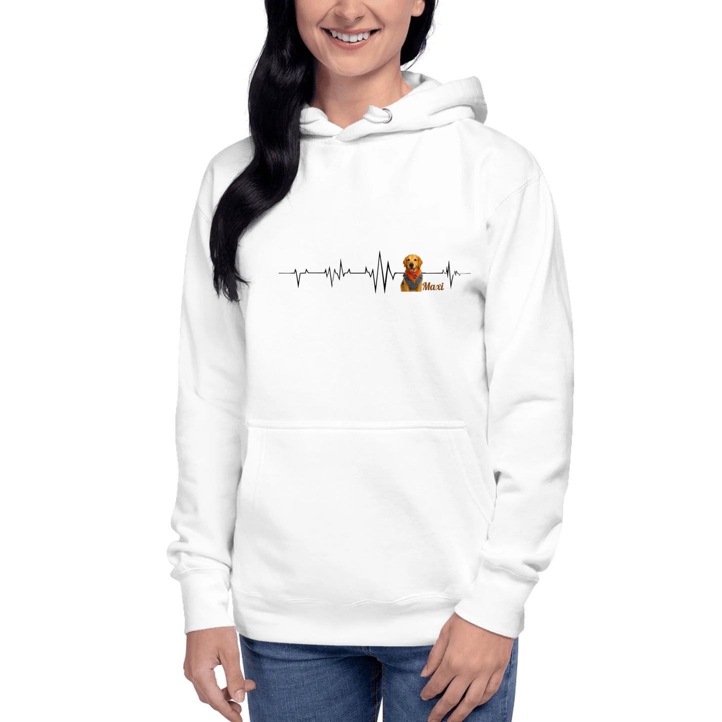 Custom Dog Hoodie – Personalized Pet Photo Premium Pullover