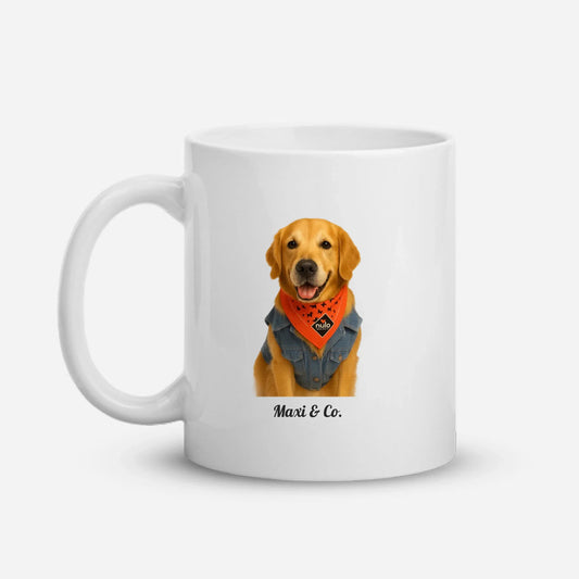 Maxi & Co. White Ceramic Mug – Custom Pet Design